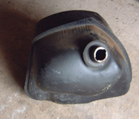 Fuel Tank Removed from Car