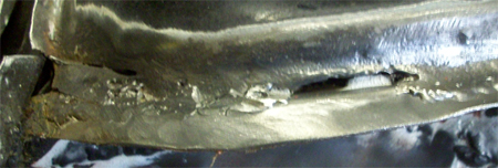 offside inner wing - Paint Removed