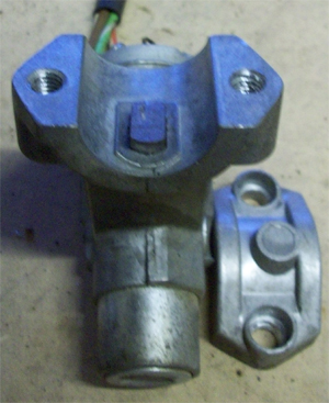 Ignition lock removed - locked position